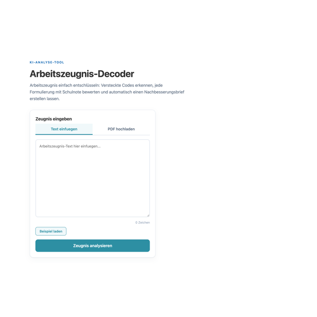 Arbeitszeugnis-Decoder – Geheimcode entschlüsseln