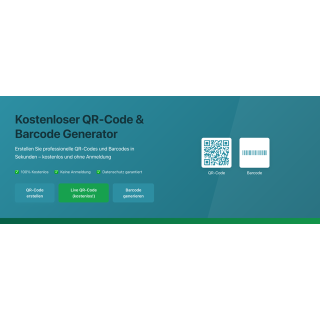 QR-Code & Barcode Generator – Screenshot