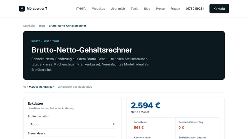 Brutto-Netto 2026