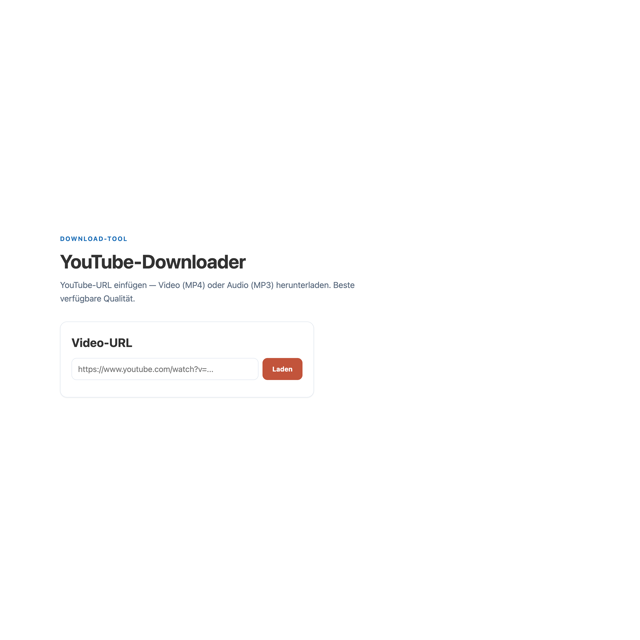 YouTube-Downloader – Screenshot